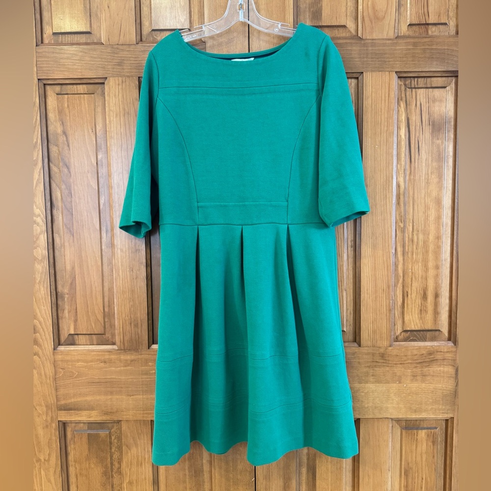Boden Fit & Flare Dress – Green – US 16-fits small-